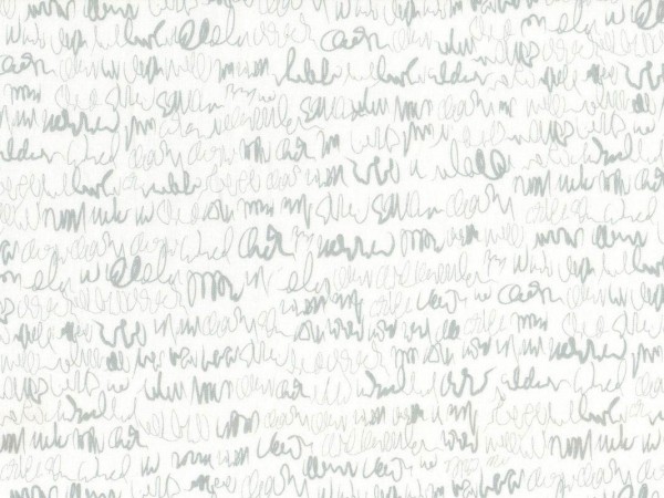 Baumwollstoff Schrift Scribbles Weiß - Modern Backgrounds More Paper