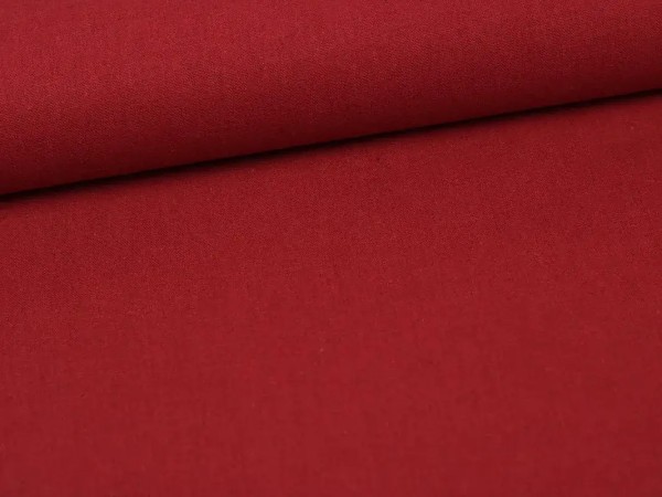 Baumwoll-Leinenstoff Mochi Linen Rot