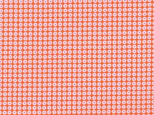 Baumwollstoff Punkte Pearls Orange - Flow