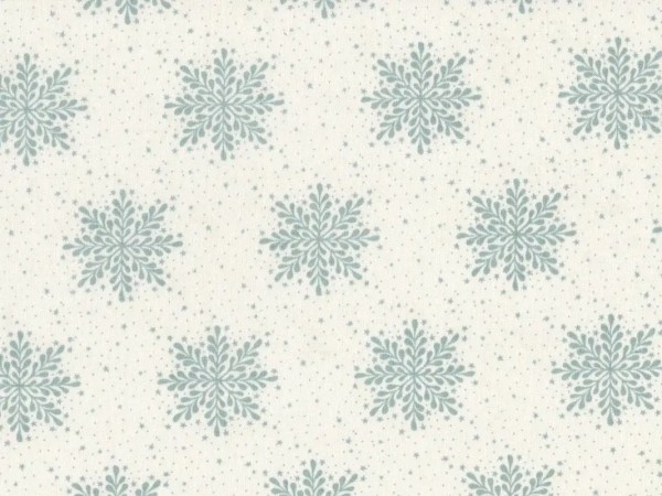 Jolly Good Schneeflocken Sterne Creme - Basicgrey - Weihnachtsstoff Baumwolle