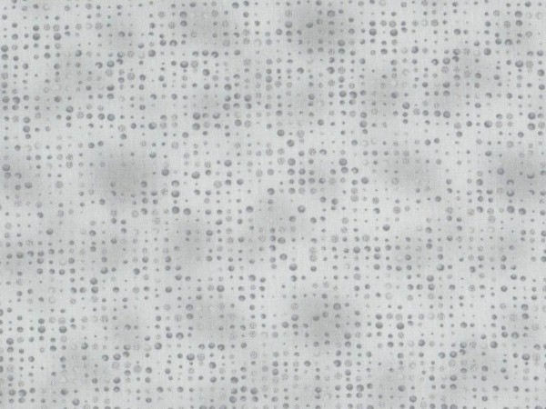Baumwollstoff Punkte Grau Silber - Amazing Stars