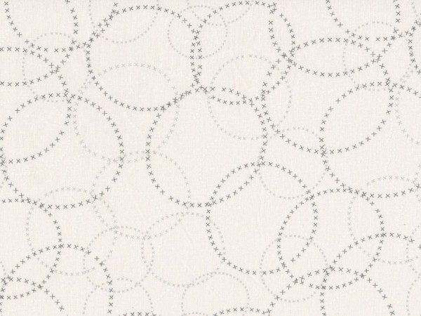 Baumwollstoff Kreise Kreuze Graphite Fog - Modern Background Paper