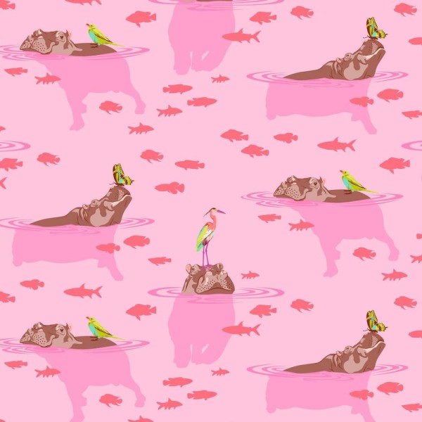Everglow - Tula Pink - My Hippos Don't Lie Nova