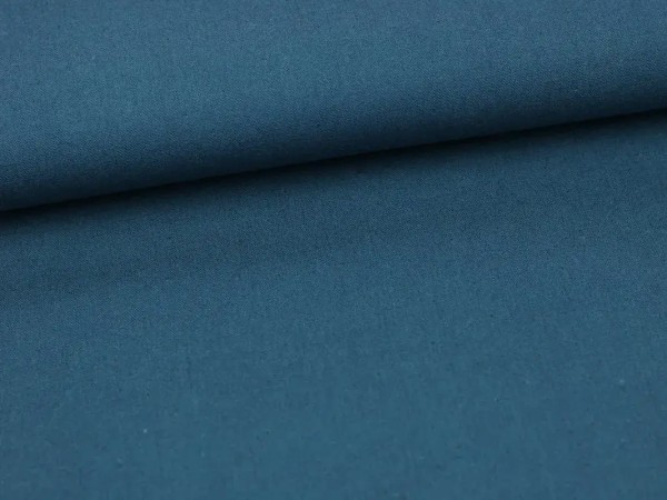 Baumwoll-Leinenstoff Mochi Linen Blau