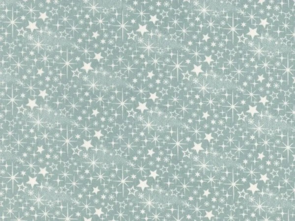 Jolly Good Sterne Blau - Basicgrey - Weihnachtsstoff Baumwolle