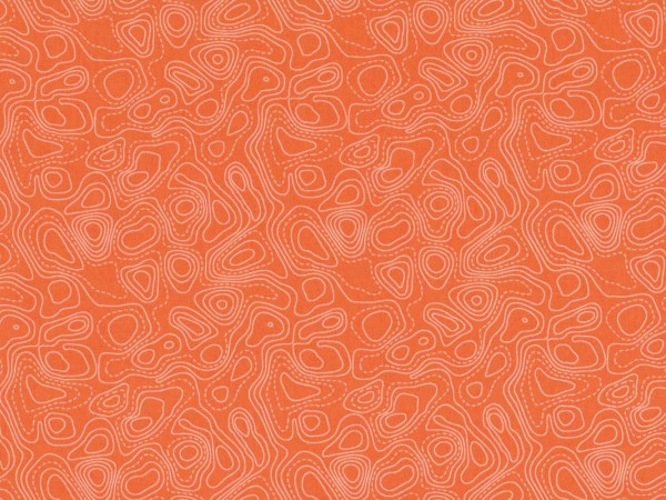 Flow by Zen Chi Floating Orange - Brigitte Heitland Stoffe