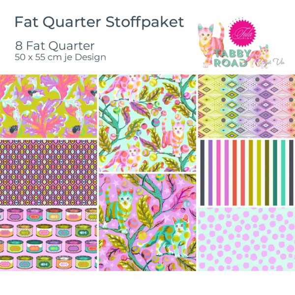 Fat Quarter Stoffpaket Tabby Road Déjà Vu - Tula Pink