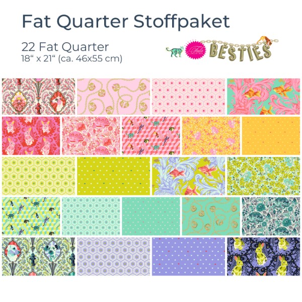 Fat Quarter Stoffpaket Besties - Tula Pink