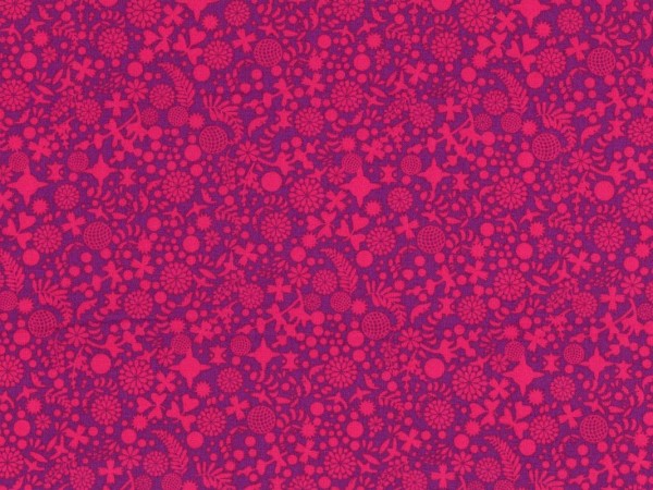 Baumwollstoff Ornamente Endpaper Pink - Sun Print