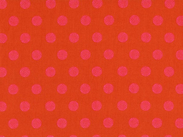 Baumwollstoff Punkte Sphere Orange - Sun Print